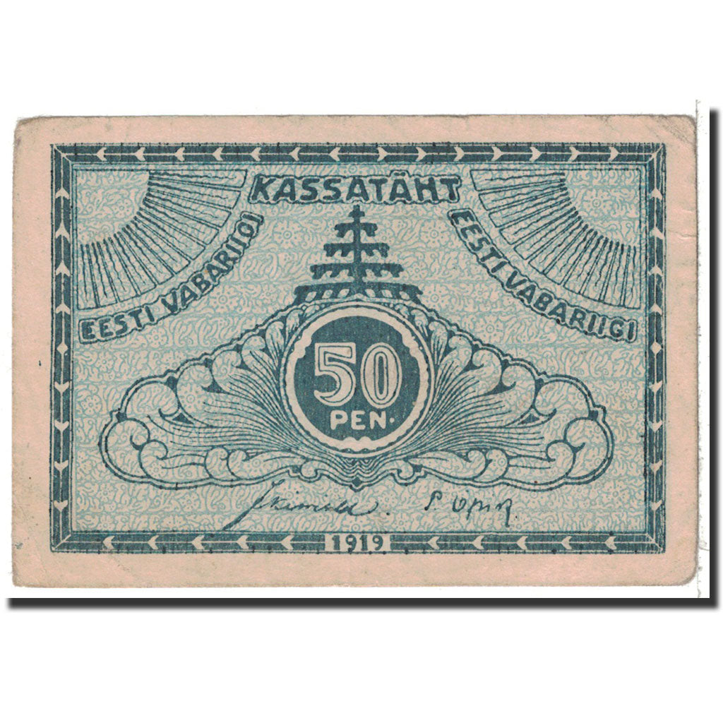 Banknote, Estonia, 50 Penni, 1919, Undated, KM:42a, EF(40-45)