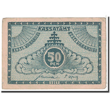 Billet, Estonia, 50 Penni, 1919, Undated, KM:42a, TTB