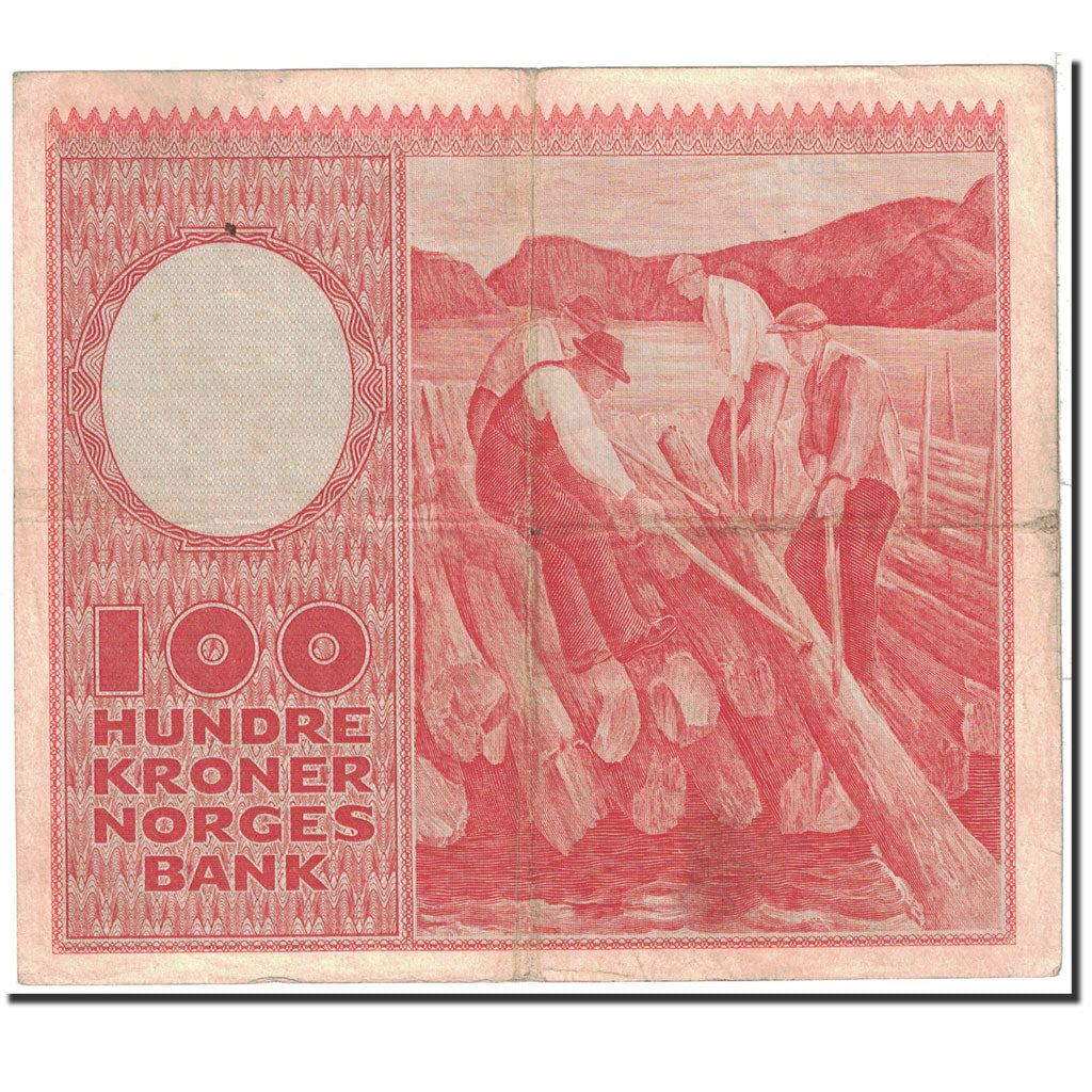Norway, 100 Kroner, 1959, KM:33c, EF(40-45)