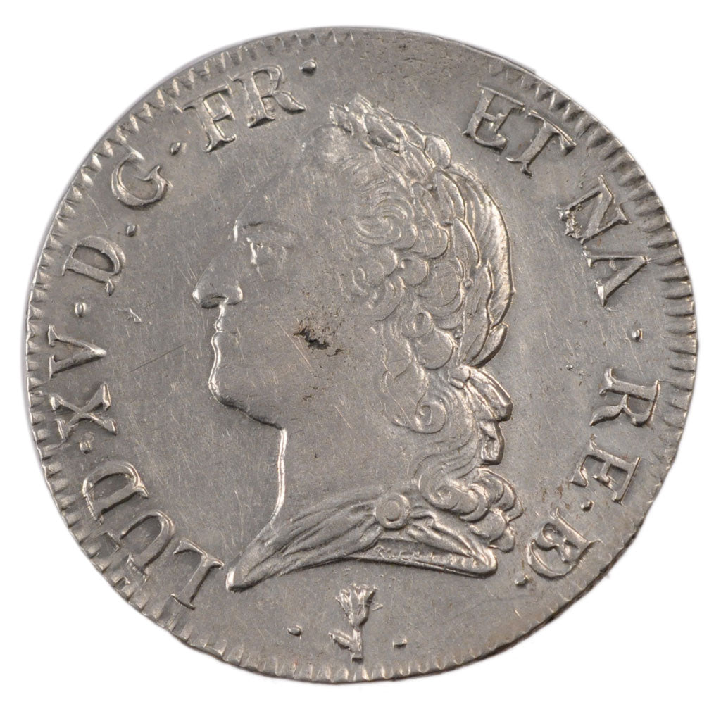FRANCE, Écu de Béarn à la vieille tête, ECU, 1774, Pau, KM #555, AU(50-53), Silv