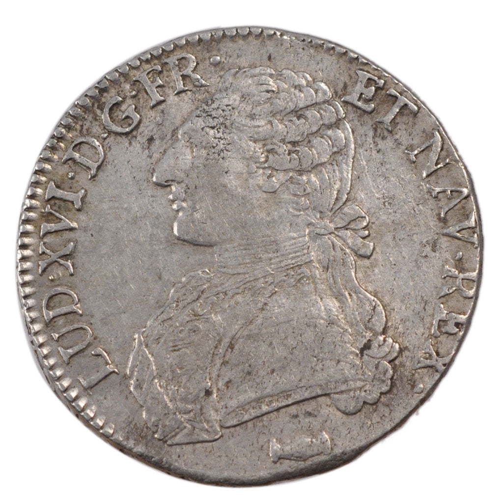FRANCE, Écu aux branches d'olivier, ECU, 1775, Bordeaux, KM #564.8, EF(40-45), .