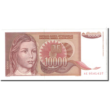 Banknote, Yugoslavia, 10,000 Dinara, 1992, Undated, KM:116b, UNC(65-70)