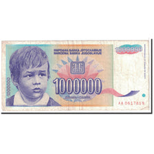 Billet, Yougoslavie, 1,000,000 Dinara, 1993, Undated, KM:120, TB