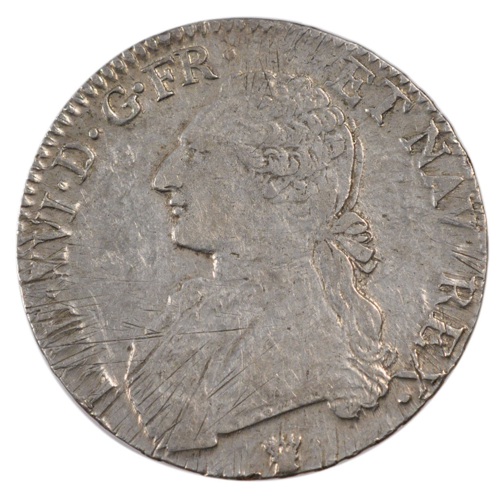 FRANCE, Écu aux branches d'olivier, ECU, 1780, Limoges, KM #564.7, EF(40-45), ..
