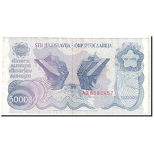 Yougoslavie, 500,000 Dinara, 1989, KM:98a, 08-1989, TTB