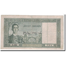 Billet, Yougoslavie, 10 Dinara, 1939, 1939-09-22, KM:35, TTB