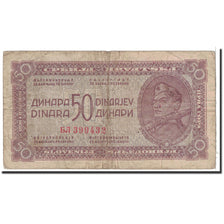 Banconote, Iugoslavia, 50 Dinara, 1944, KM:52b, Undated, B