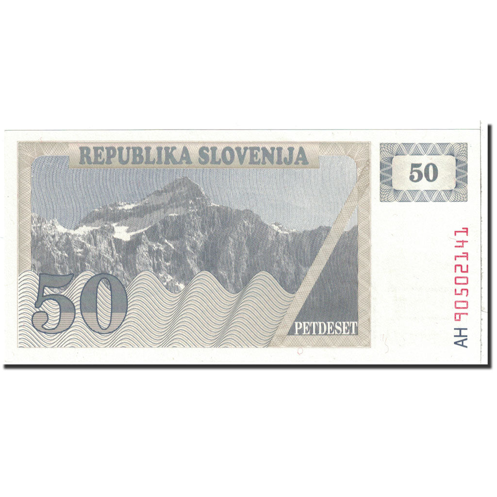 Banknote, Slovenia, 50 (Tolarjev), 1990, Undated, KM:5a, UNC(65-70)