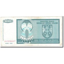 Bosnia - Herzegovina, 10,000 Dinara, 1992, KM:139a, EF(40-45)
