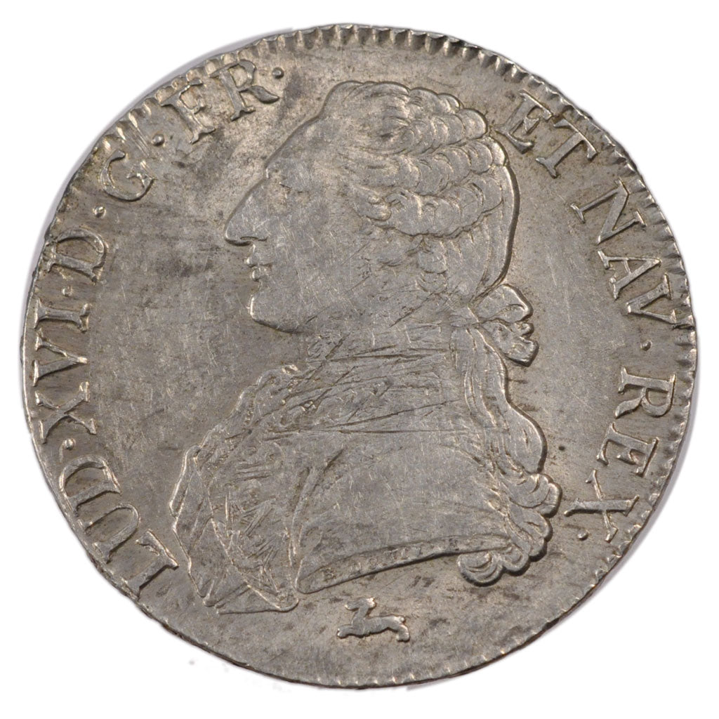 FRANCE, Écu aux branches d'olivier, ECU, 1783, Orl, KM #564.14, AU(50-53), ...