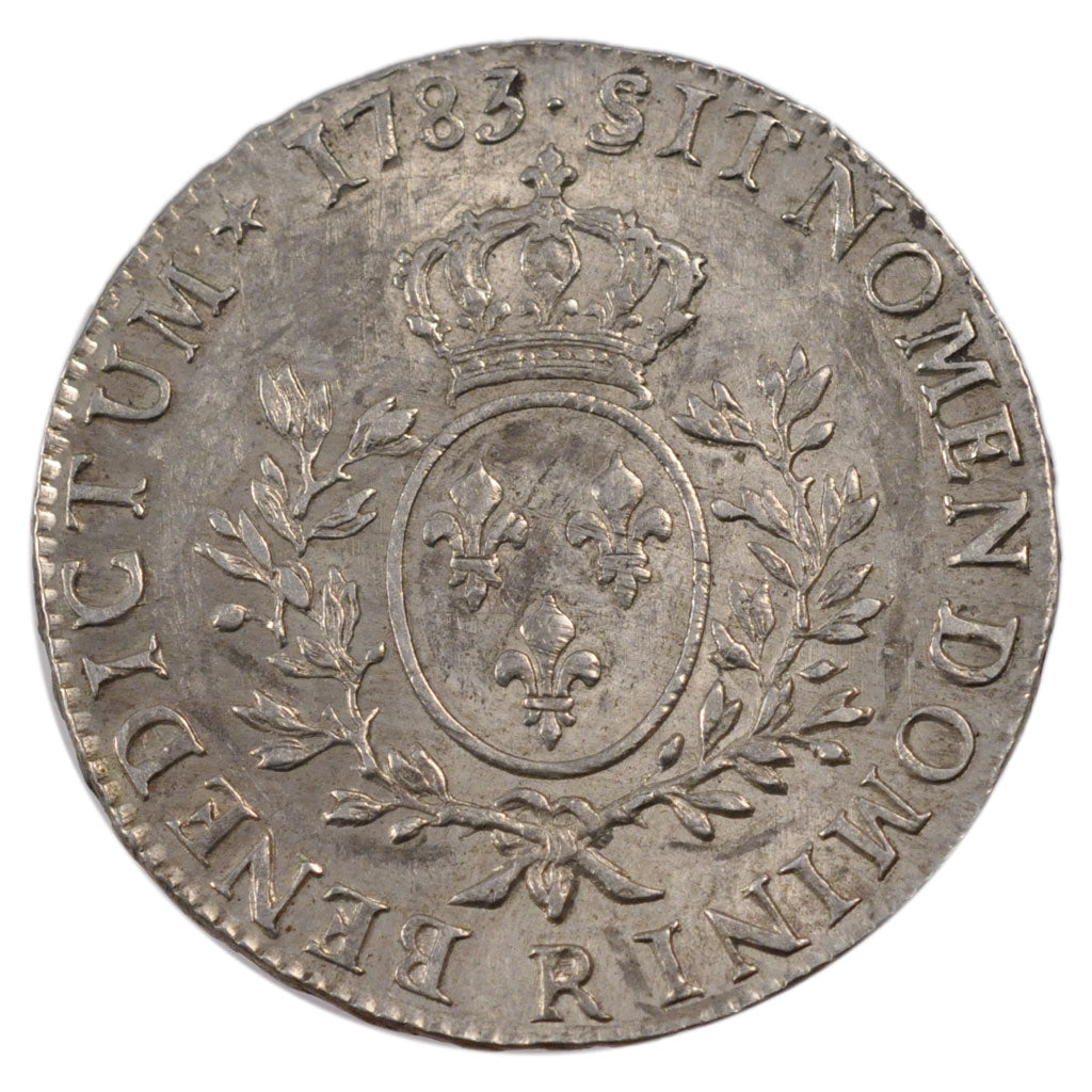 FRANCE, Écu aux branches d'olivier, ECU, 1783, Orl, KM #564.14, AU(50-53), ...