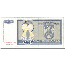 Banknote, Croatia, 1 Million Dinara, 1993, Undated, KM:R10a, EF(40-45)