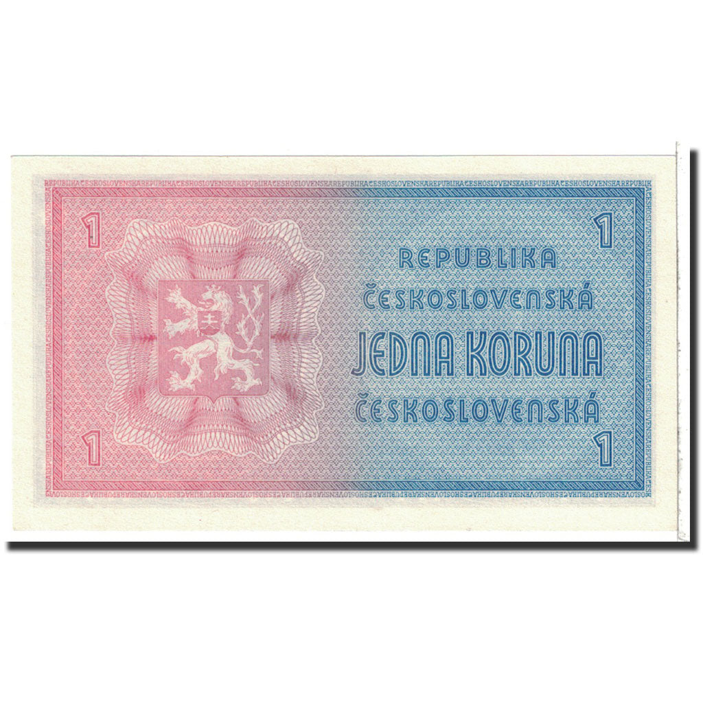 Banknote, Czechoslovakia, 1 Koruna, 1946, Undated, KM:58a, UNC(65-70)