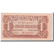 Biljet, Tsjecho-Slowakije, 1 Koruna, 1944, Undated, KM:45s, NIEUW