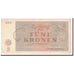 Billet, Tchécoslovaquie, 5 Kronen, 1943, 1943-01-01, SUP