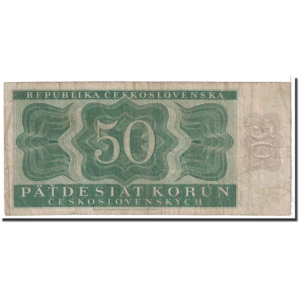 Czechoslovakia, 50 Korun, 1950, KM:71a, 1950-08-29, VG(8-10)