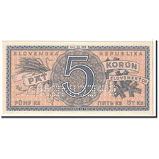 Banknote, Slovakia, 5 Korun, 1945, Undated, KM:8s, UNC(65-70)