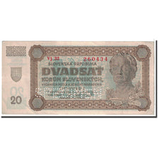Slovakia, 20 Korun, 1942, KM:7s, 1942-09-11, AU(50-53)