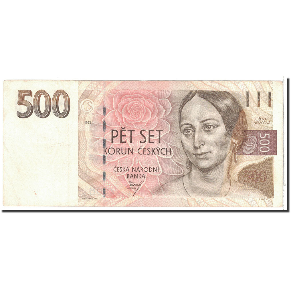 Czech Republic, 500 Korun, 1993, KM:7a, AU(50-53)