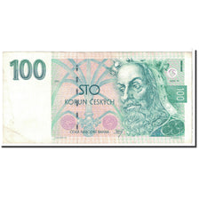 Banknote, Czech Republic, 100 Korun, 1993, Undated, KM:5a, EF(40-45)