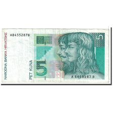 Banknot, Chorwacja, 5 Kuna, 1993, 1993-10-31, KM:28a, EF(40-45)