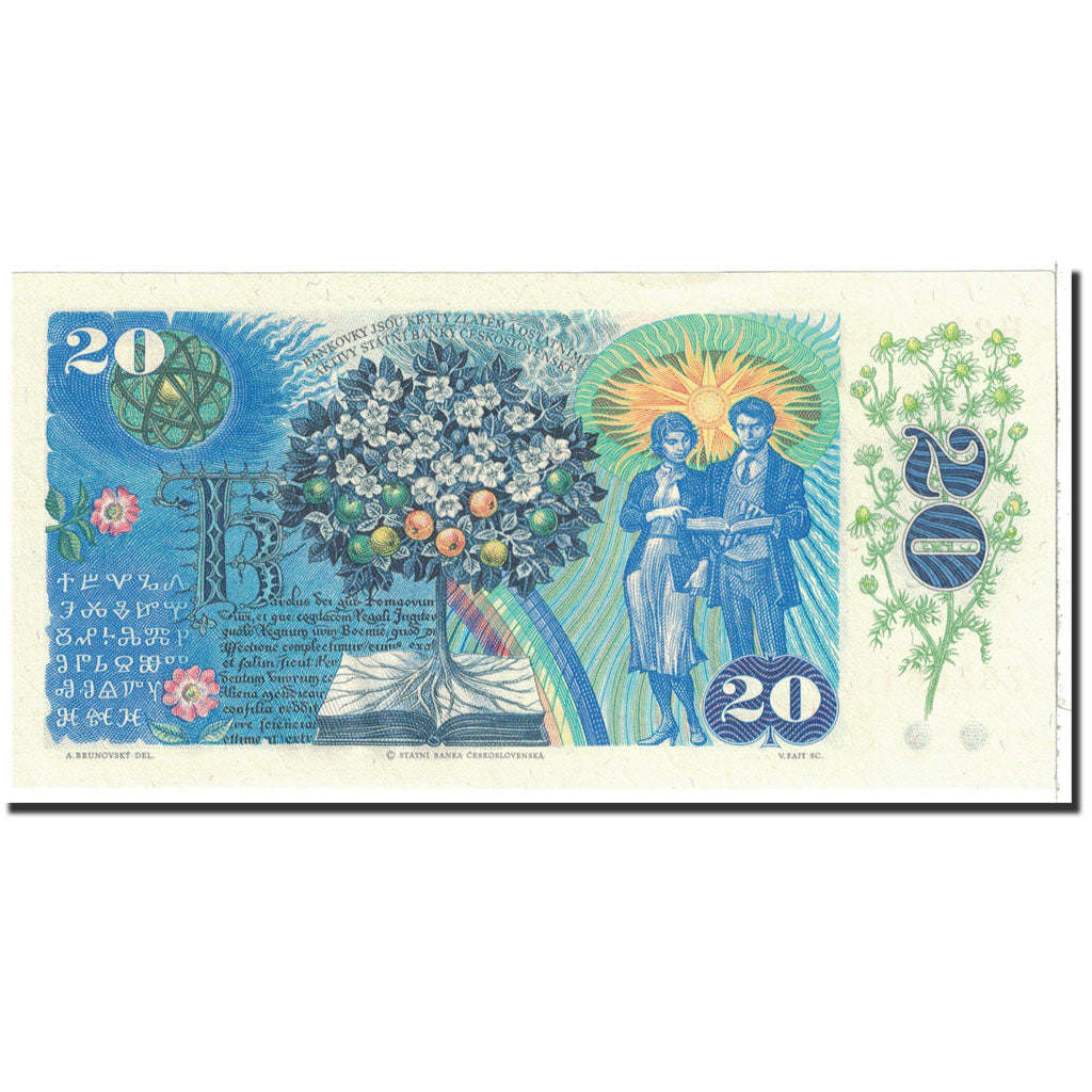 Banknote, Czechoslovakia, 20 Korun, 1988, Undated, KM:95, UNC(65-70)