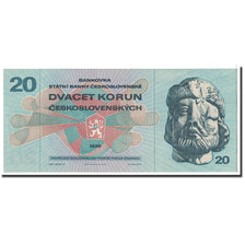 Banknote, Czechoslovakia, 20 Korun, 1970, Undated, KM:92, UNC(65-70)