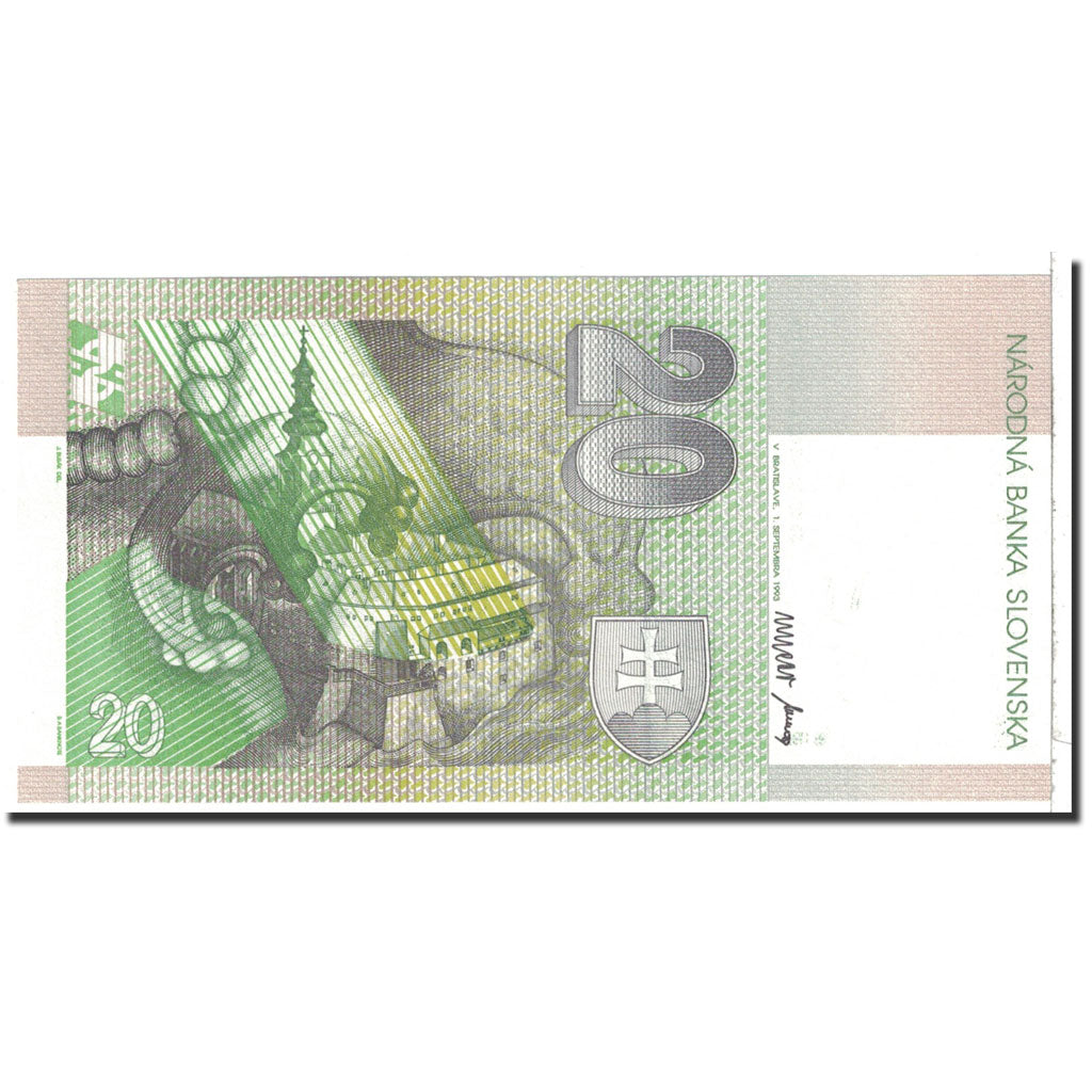 Banknote, Slovakia, 20 Korun, 1993, 1993-09-01, KM:20a, UNC(65-70)