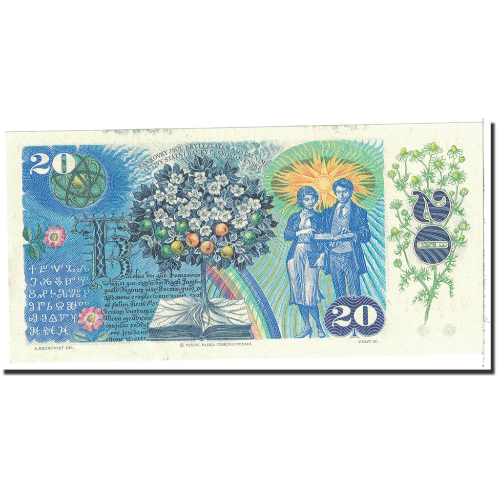 Czechoslovakia, 20 Korun, 1988, KM:95, UNC(65-70)