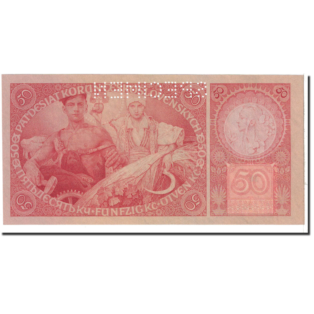 Czechoslovakia, 50 Korun, 1929, KM:22s, 1929-10-01, UNC(65-70)