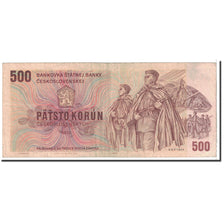 Banknote, Czech Republic, 500 Korun, 1973, Undated, KM:2, EF(40-45)