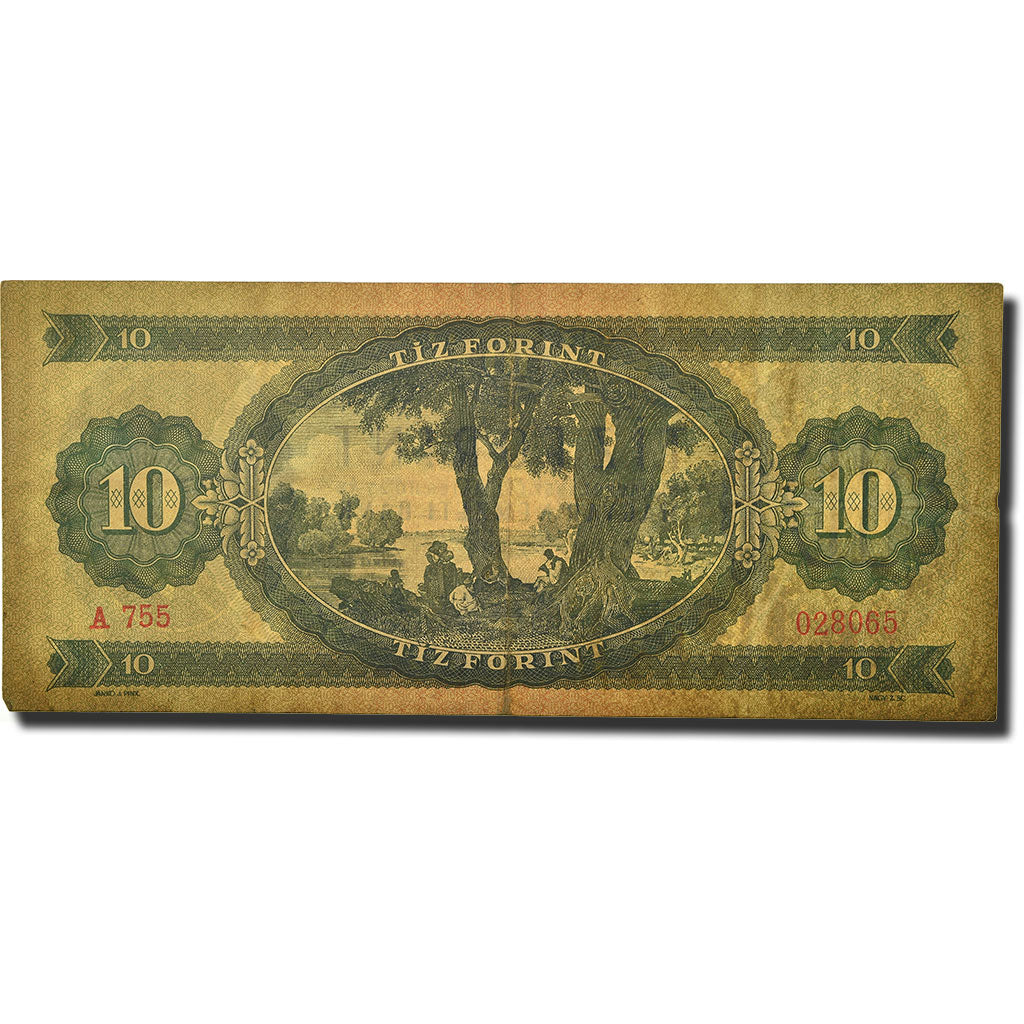 Banknote, Hungary, 10 Forint, 1957, 1957-05-23, KM:168a, EF(40-45)
