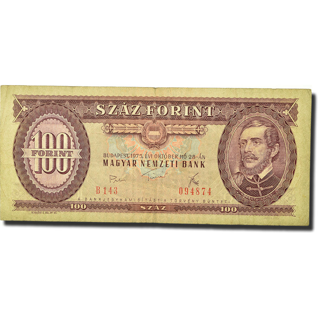 Banknote, Hungary, 100 Forint, 1975, 1975-10-28, KM:171e, EF(40-45)
