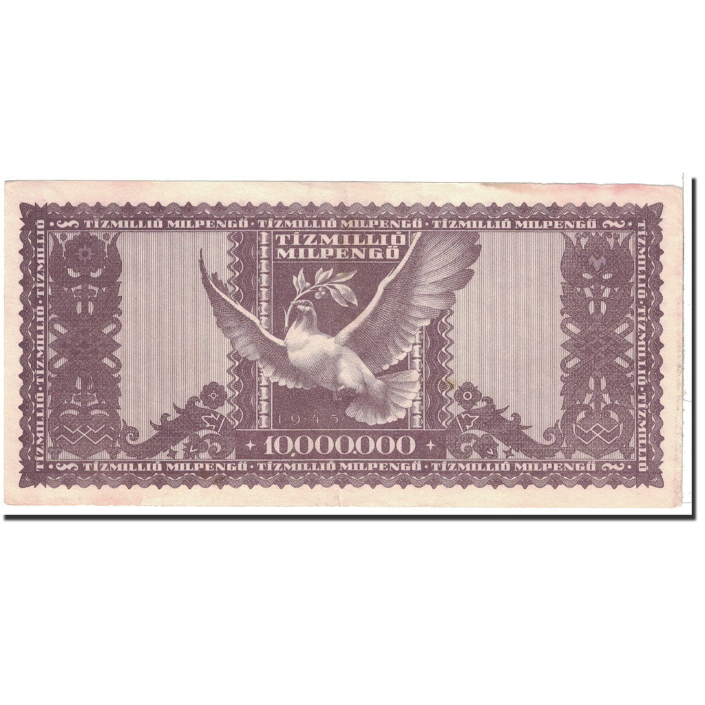 Banknote, Hungary, 10 Million Milpengö, 1946, 1946-05-24, KM:129, AU(55-58)