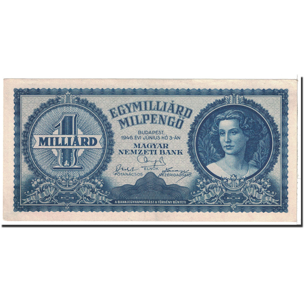 Hungary, 1 Milliard Milpengö, 1946, KM:131, 1946-06-03, UNC(63)