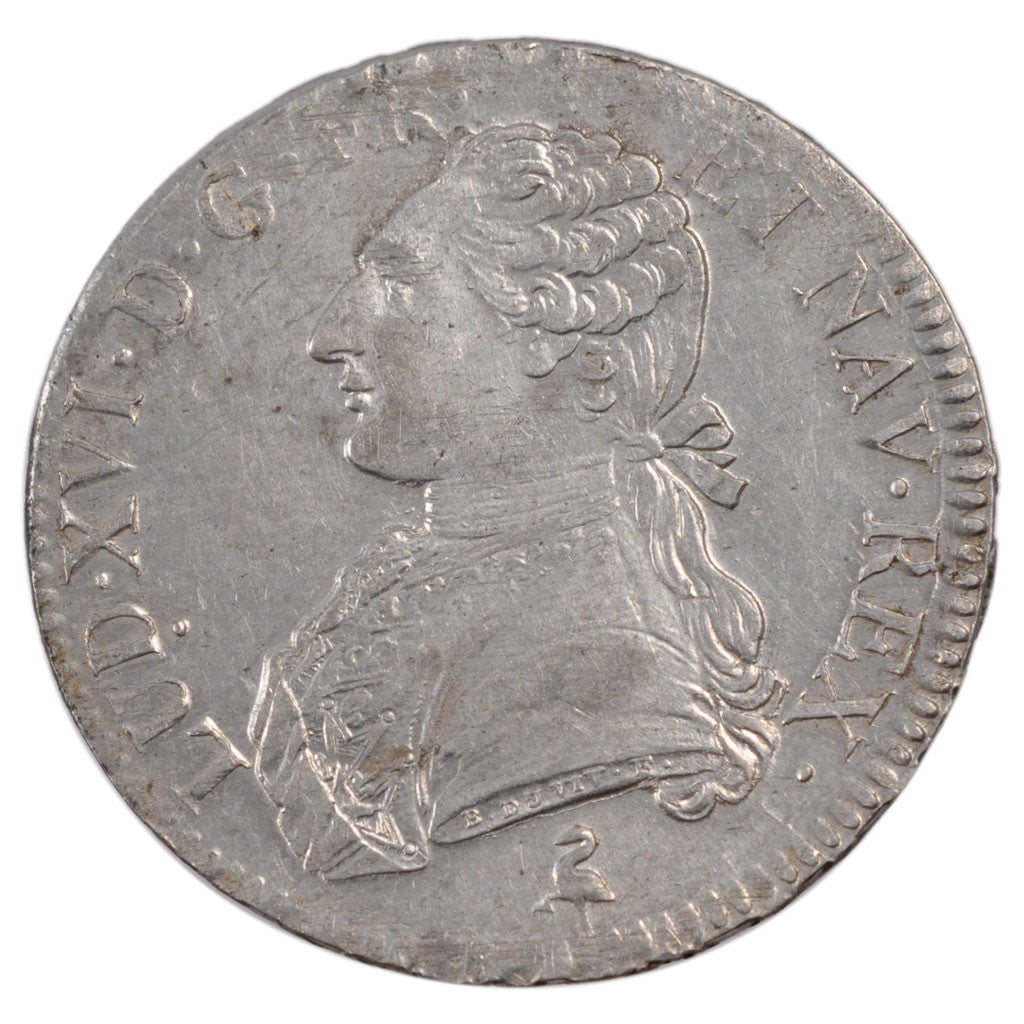 FRANCE, Écu aux branches d'olivier, ECU, 1789, Paris, KM #564.1, EF(40-45), ...