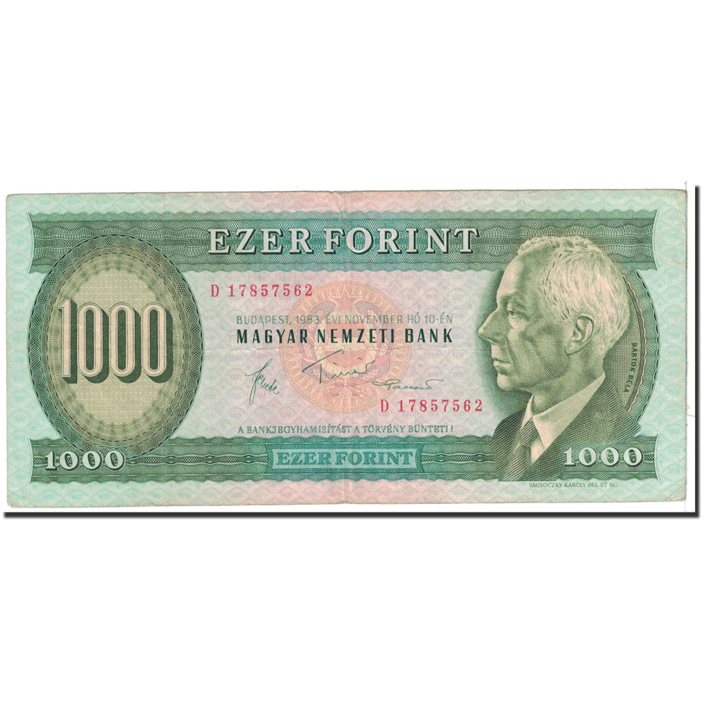 Ungheria, 1000 Forint, 1983, 1983-03-25, KM:173b, BB