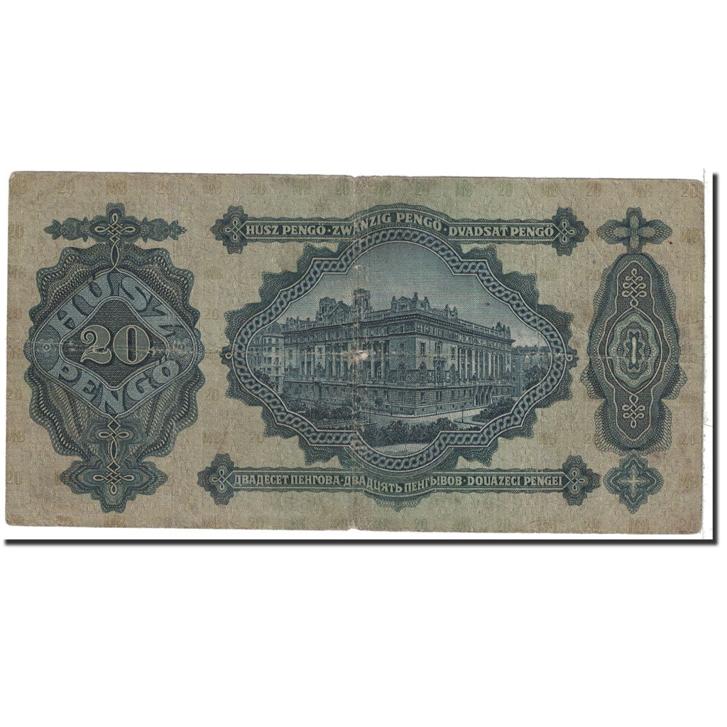 Hungary, 20 Pengö, 1930, KM:97, 1930-01-02, VF(20-25)