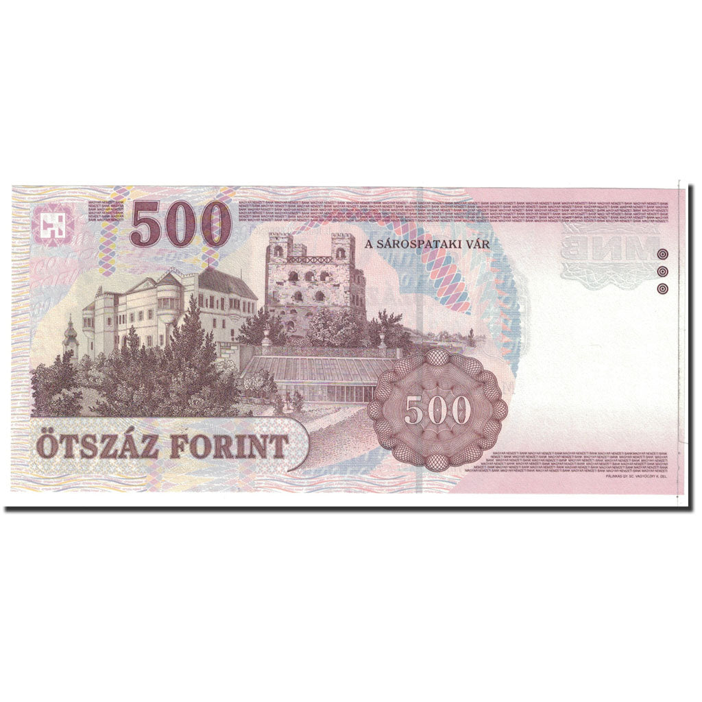 Banknote, Hungary, 500 Forint, 2005, Undated, KM:188d, UNC(65-70)