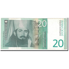 Banknote, Yugoslavia, 20 Dinara, 2000, Undated, KM:154a, AU(50-53)