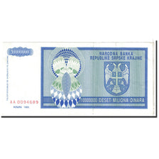 Biljet, Kroatië, 10 Million Dinara, 1993, Undated, KM:R12a, TTB+