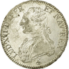 France, Louis XVI, Ecu aux branches d'olivier, 1790, Paris, Silver, EF(40-45)