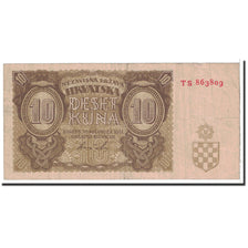 Croatie, 10 Kuna, 1941, KM:5b, 1941-08-30, TB