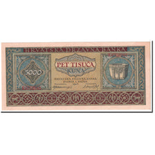 Croatia, 5000 Kuna, 1943, KM:13a, 1943-09-01, UNC(65-70)