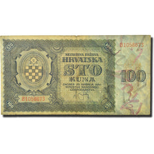 Billet, Croatie, 100 Kuna, 1941, 1941-05-26, KM:2a, TTB