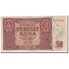 Croatie, 50 Kuna, 1941, KM:1a, 1941-05-26, TTB