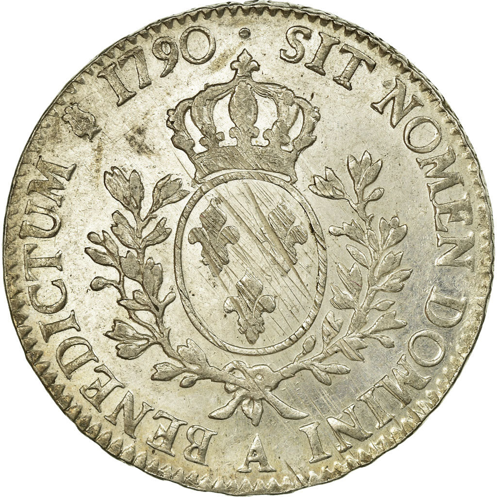 Coin, France, Louis XVI, Écu aux branches d'olivier, Ecu, 1790, Paris