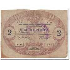 Banconote, Montenegro, 2 Perpera, 1914, KM:16, 1914-07-25, MB