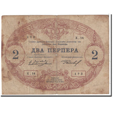Montenegro, 2 Perpera, 1914, 1914-07-25, KM:16, B+