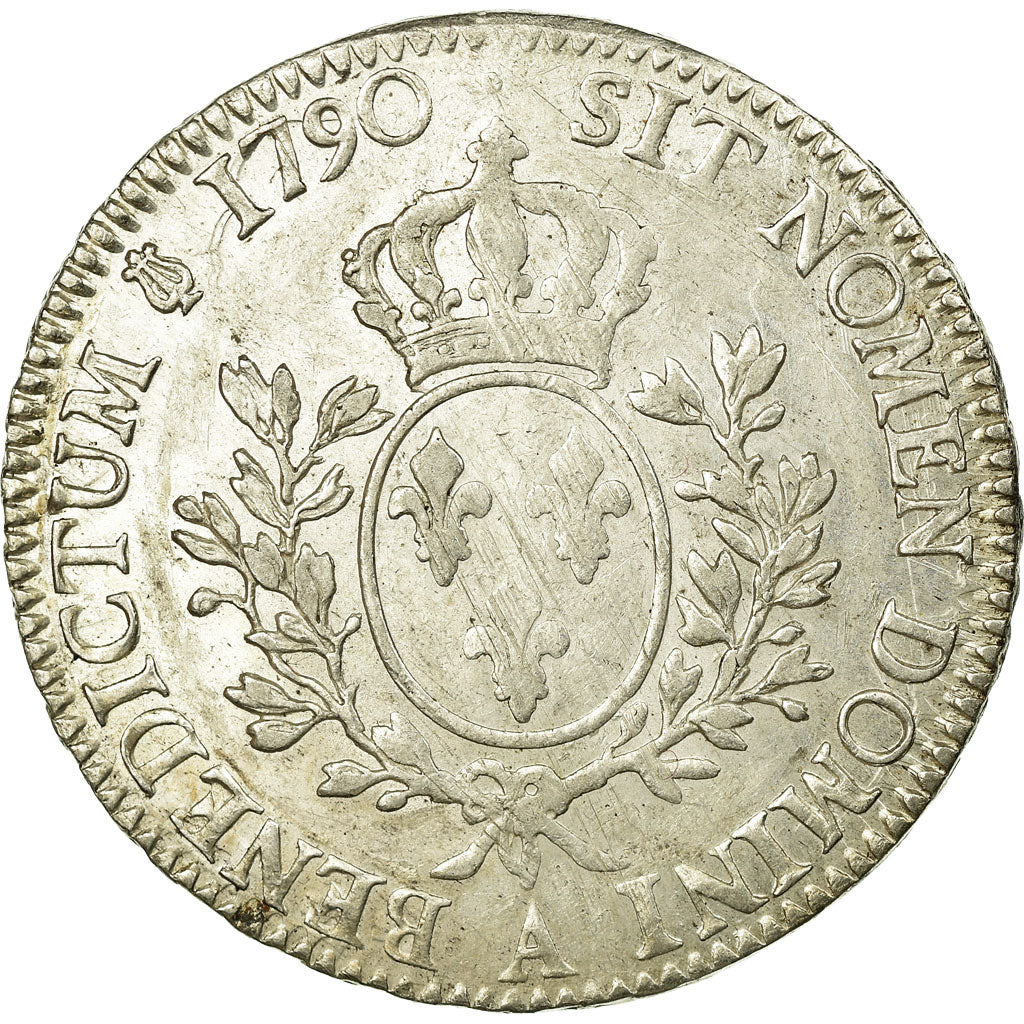 Coin, France, Louis XVI, Écu aux branches d'olivier, Ecu, 1790, Paris